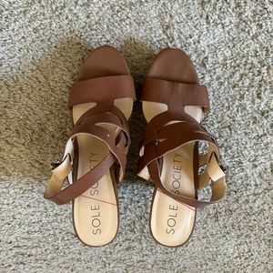 Sole Society Strappy Wedges